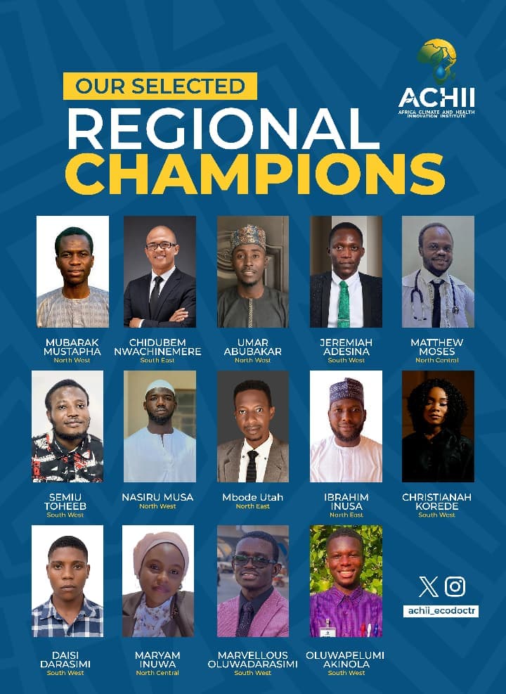 An ACHII Regional Champion engaged in community fieldwork